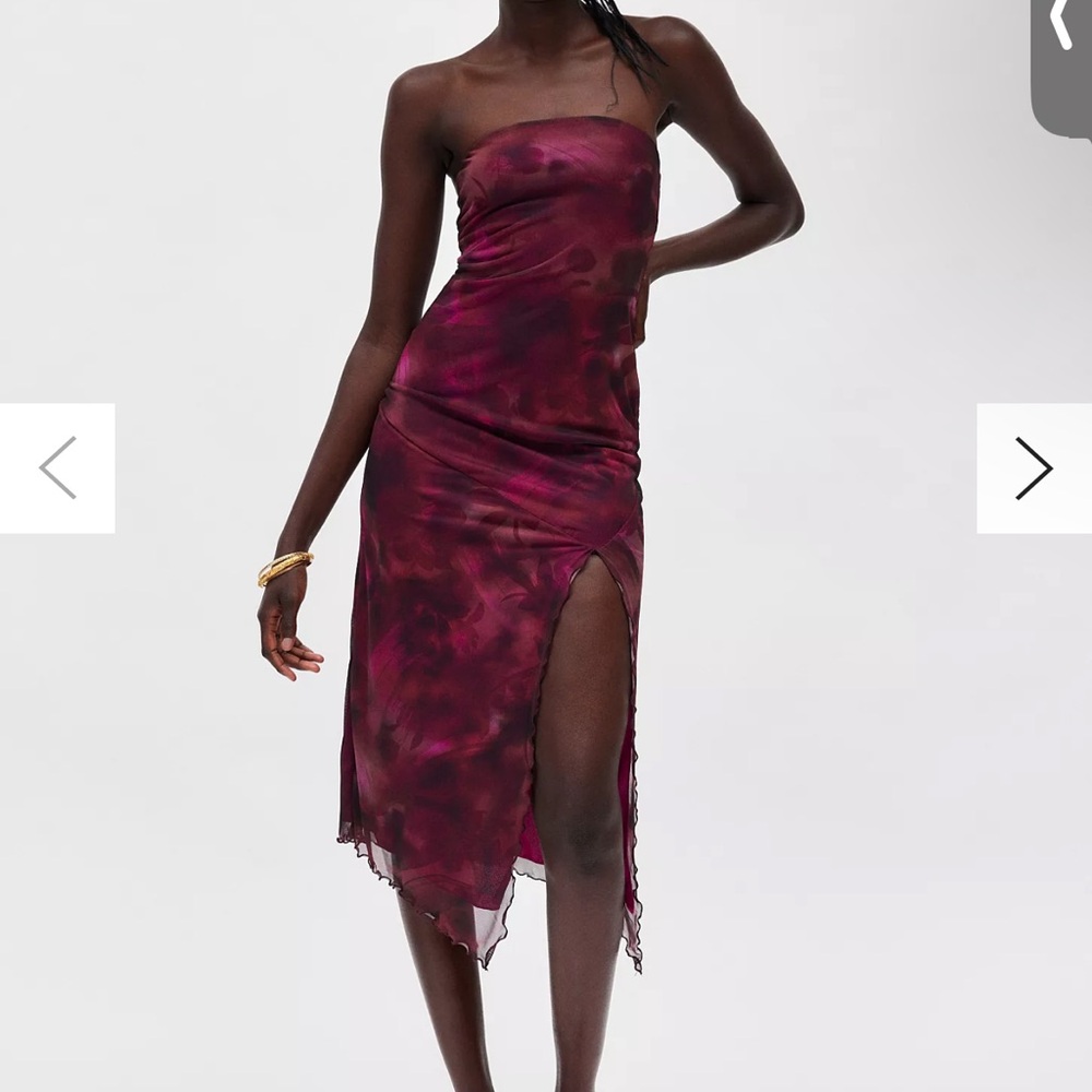 NWT UO samara bandeau midi dress